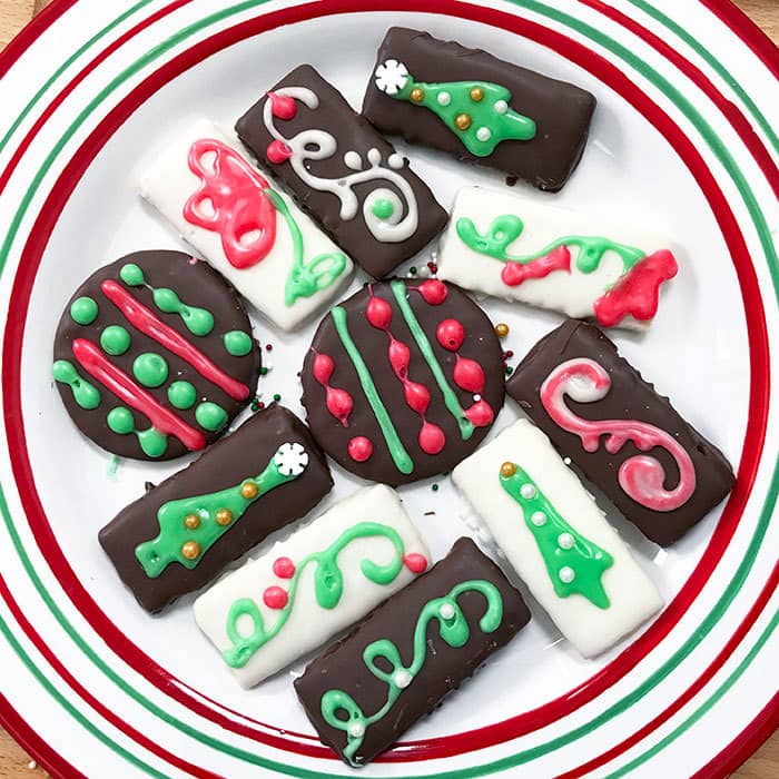 Christmas Art Cookies - easy no bake recipe