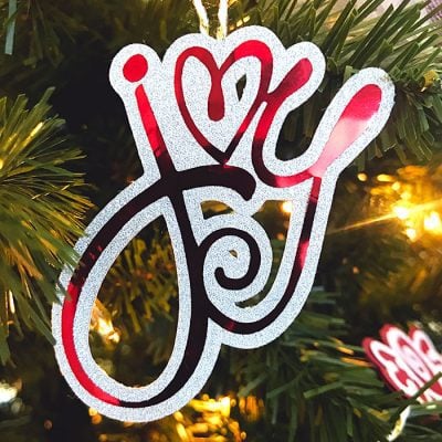 DIY Christmas Tree Decor you and make with your Cricut - designed by Jen Goode