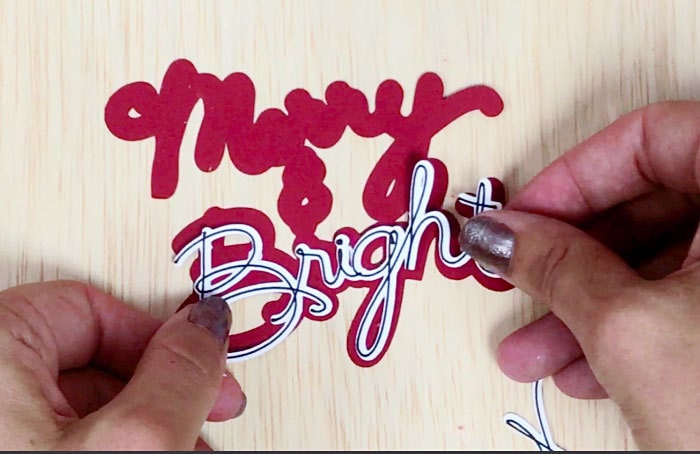 Making a Christmas Ornament - Merry and Bright by Jen Goode