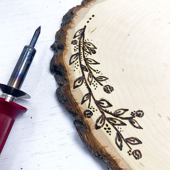 Wood burning art and a wood burning tool from Walnut Hallow