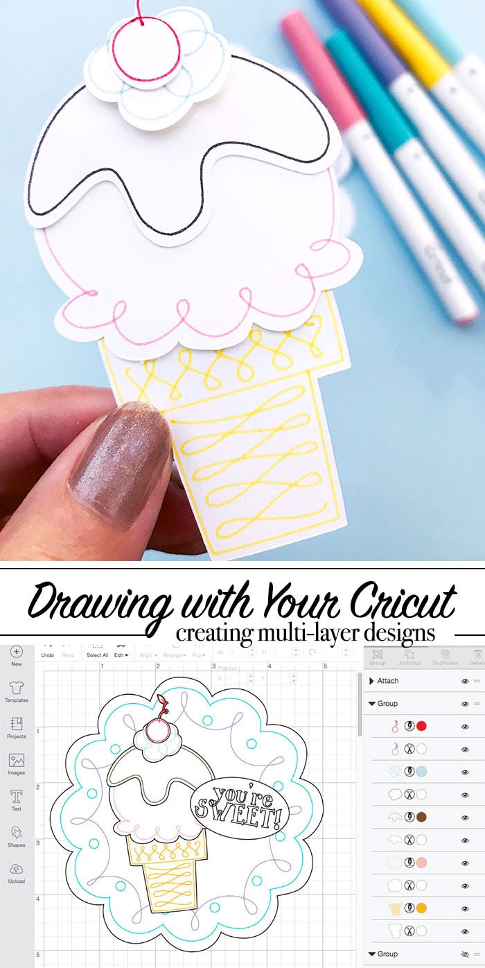 How to draw layers with your Cricut Machine
