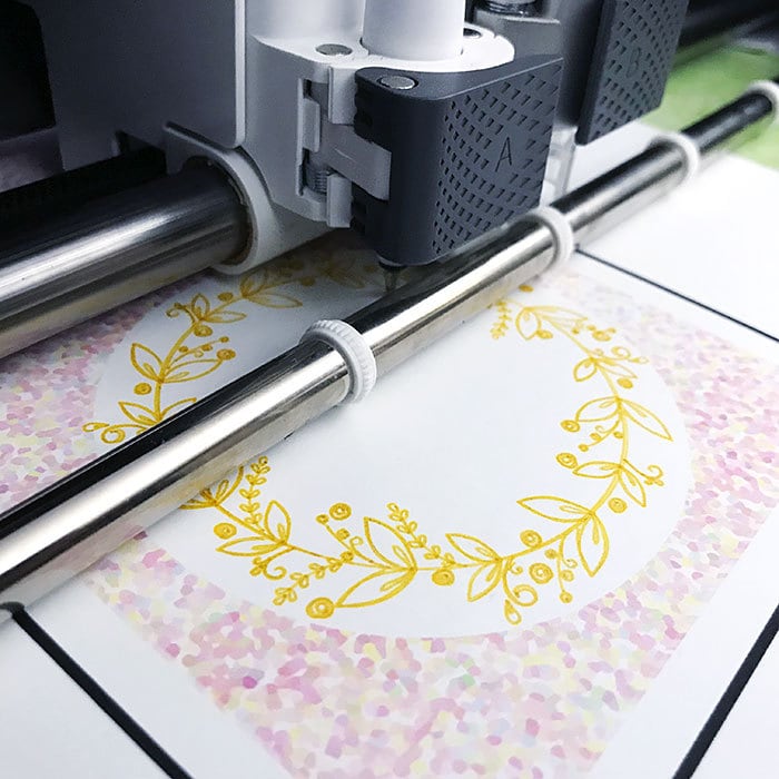 Add drawing accents with Cricut cutting machine