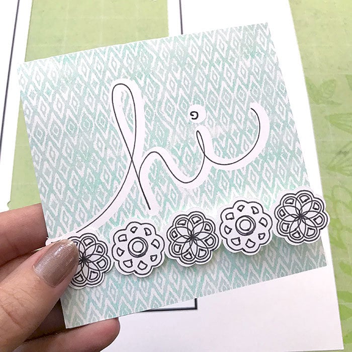 Create a hand-drawn card with your Cricut using the weld tool