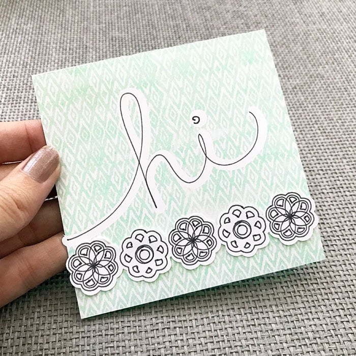 Create a hand-drawn card with your Cricut using the weld tool