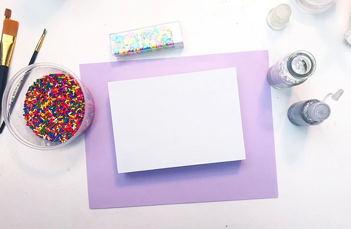 Supplies you need to decorate your unicorn box