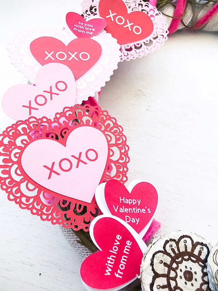 Cut out fancy hearts with your Cricut machine