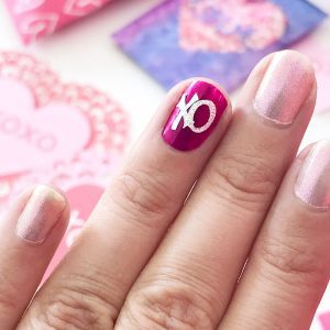Valentine nail art decals with your Cricut