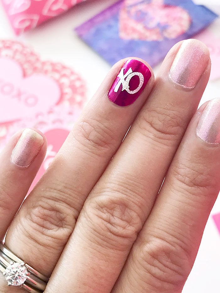 Make Valentine Nail Art decals with Your Cricut - designed by Jen Goode
