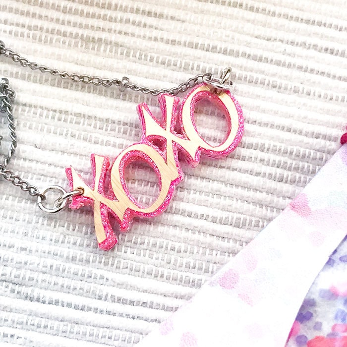 Make your own Hugs and Kisses necklace