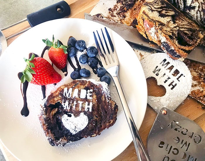 Made with Love Chocolate babka french toast