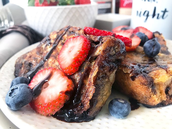 All the yummy chocolate - chocolate babka french toast