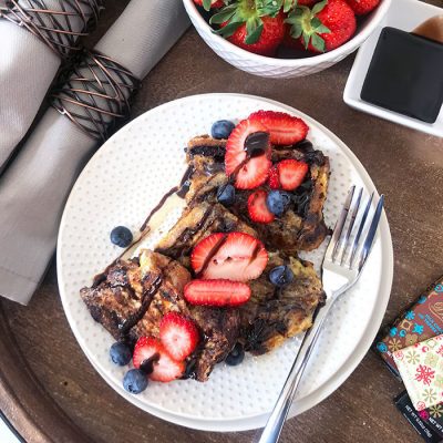 Chocolate babka french toast