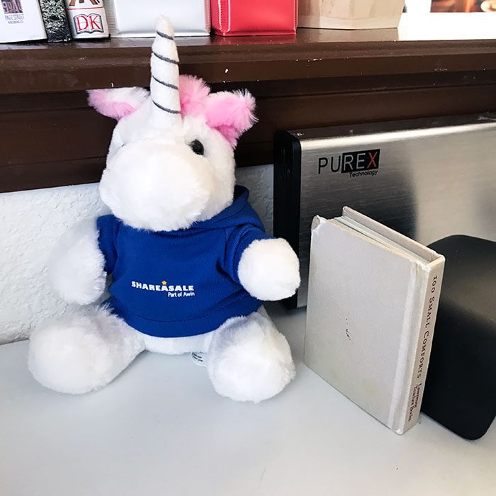Cute unicorn on my craft desk