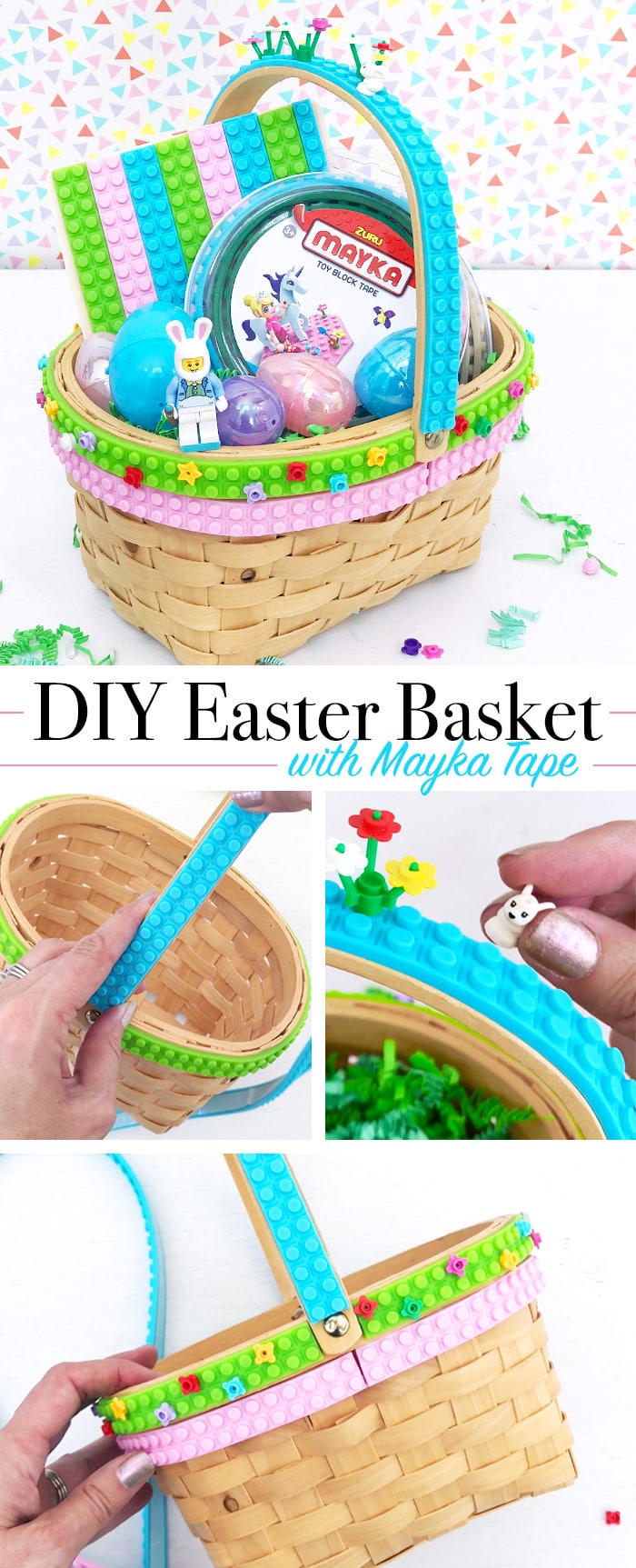 Make a cute Easter basket with Mayka Tape