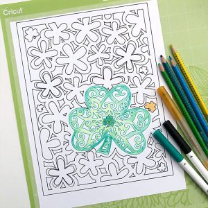 Shamrock Coloring Sheets design by Jen Goode