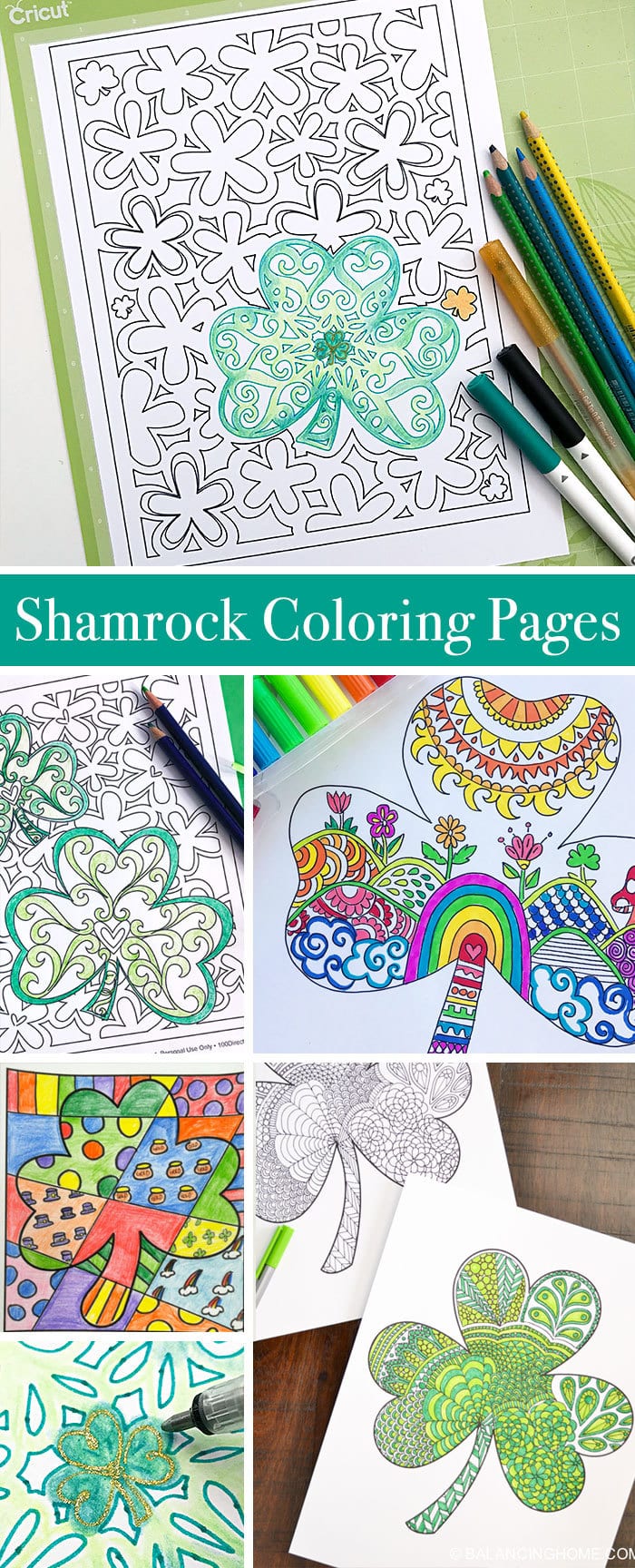 Shamrock Coloring Pages to Print and Color