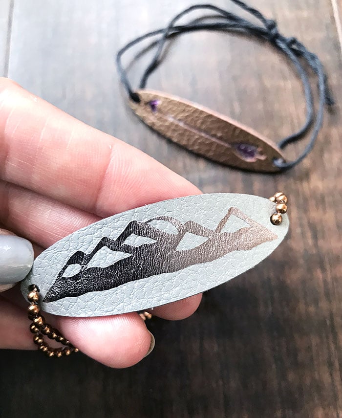 Create art bracelets with your Cricut and foil vinyl