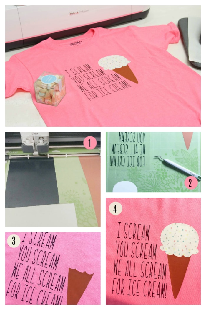 Simple T-Shirt DIY with Cricut Patterned Iron On - Everyday Party Magazine