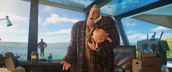 Life at home gets complicated when Bob discovers that Jack-Jack has powers. ©2018 Disney•Pixar. All Rights Reserved.