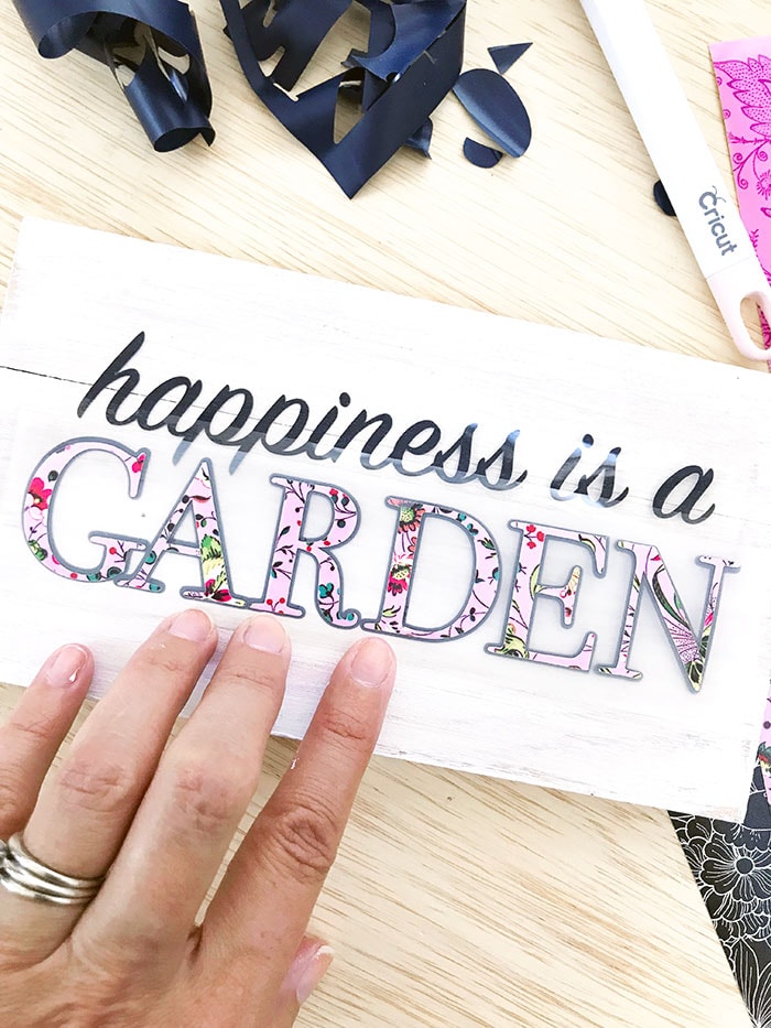Happiness is a Garden Word Art SVG by Jen Goode