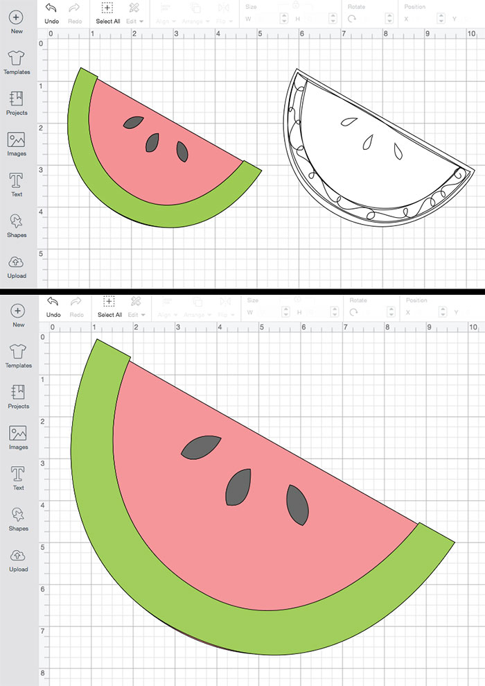 Watermelon art by Jen Goode in Cricut Design Space