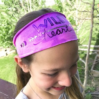 Easy DIY headband you can personalize with your Cricut - designed by Jen Goode