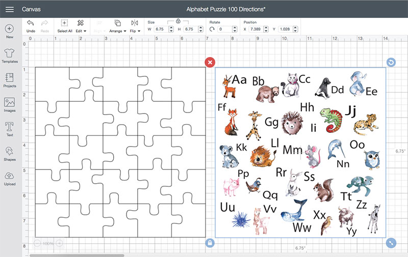 100 Piece Puzzle Template from www.100directions.com