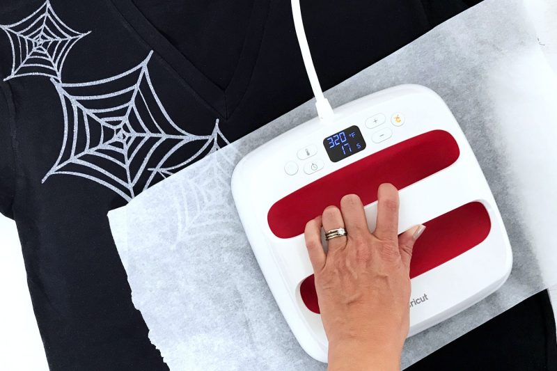 Use your EasyPress to iron on Halloween tshirt designs