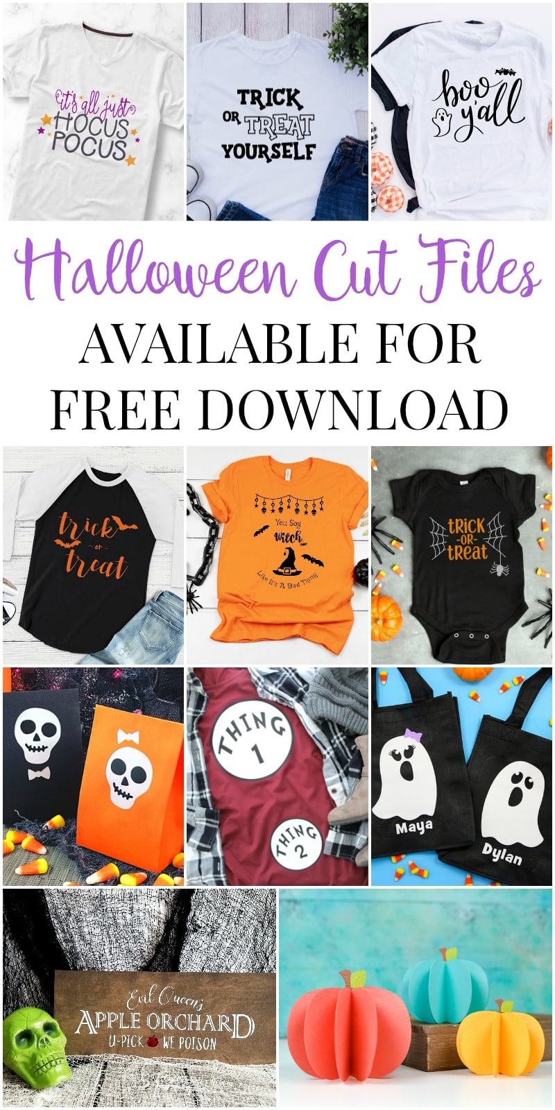 Halloween Project Ideas with Free SVG Cut Files