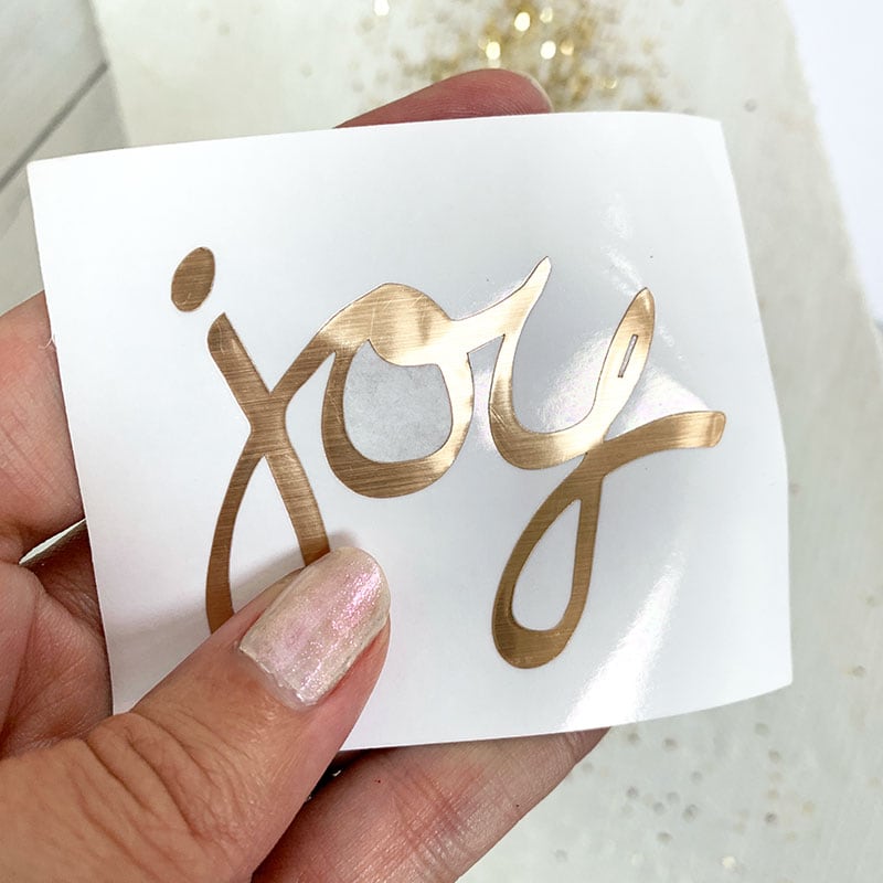 Cut joy word art in Cricut Design Space - designed by Jen Goode