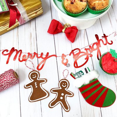 Use word art to make garland or decorate your holiday table