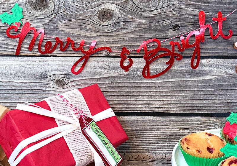 make your own Christmas word art decor - Cricut project design by Jen Goode