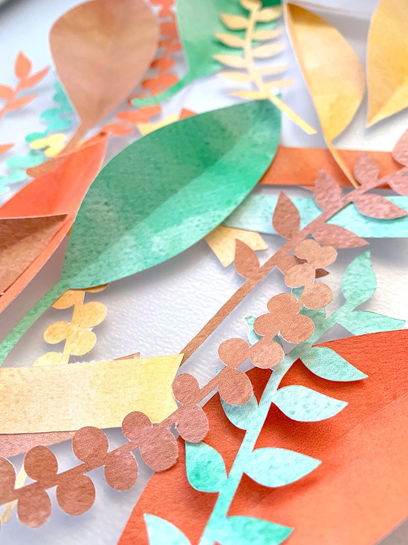 Cut Fall leaves with your Cricut - design by Jen Goode