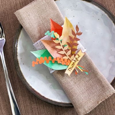 Make a pretty place setting for Thanksgiving