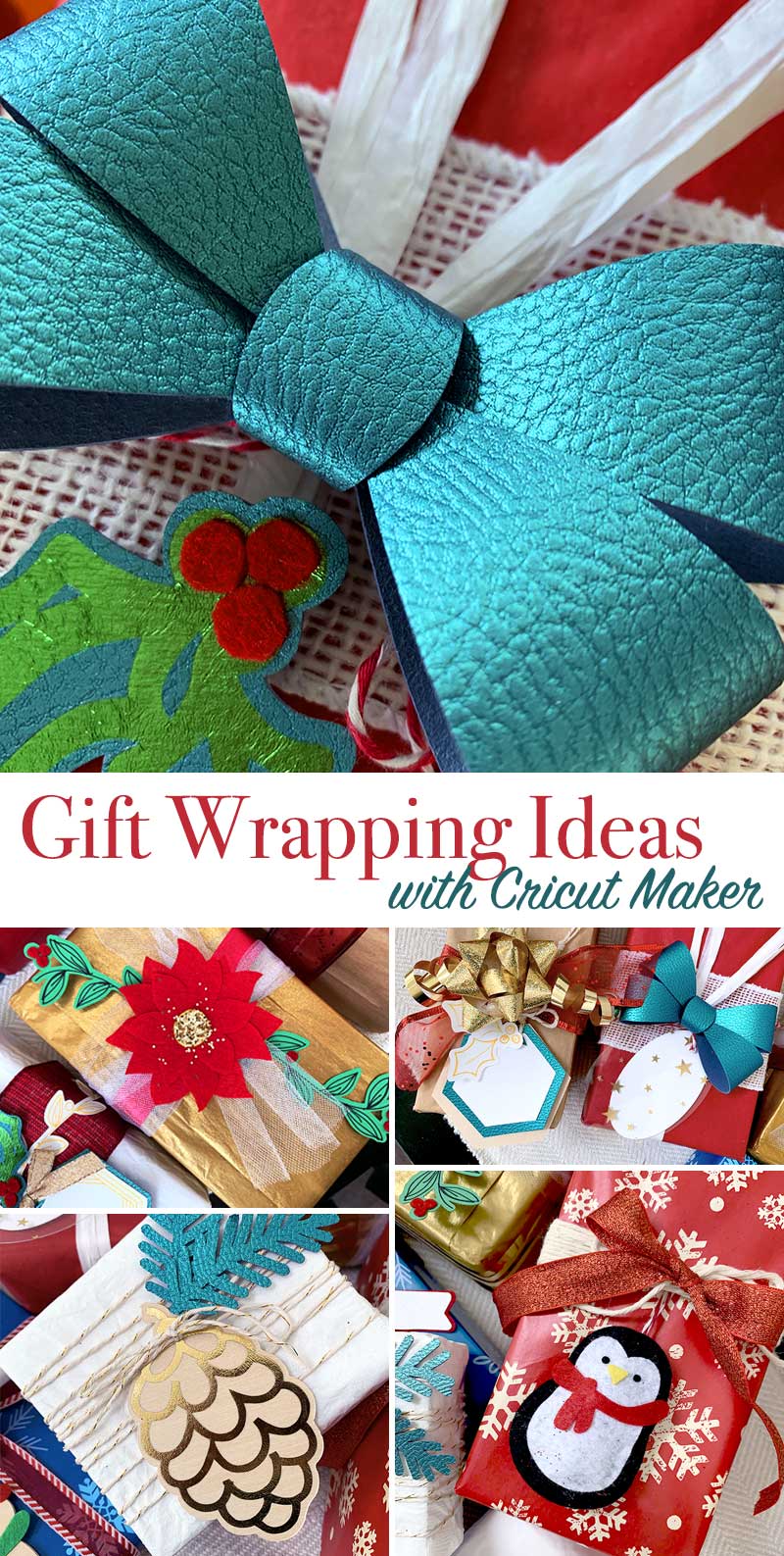 Make accessories for your holiday packages with your Cricut Maker