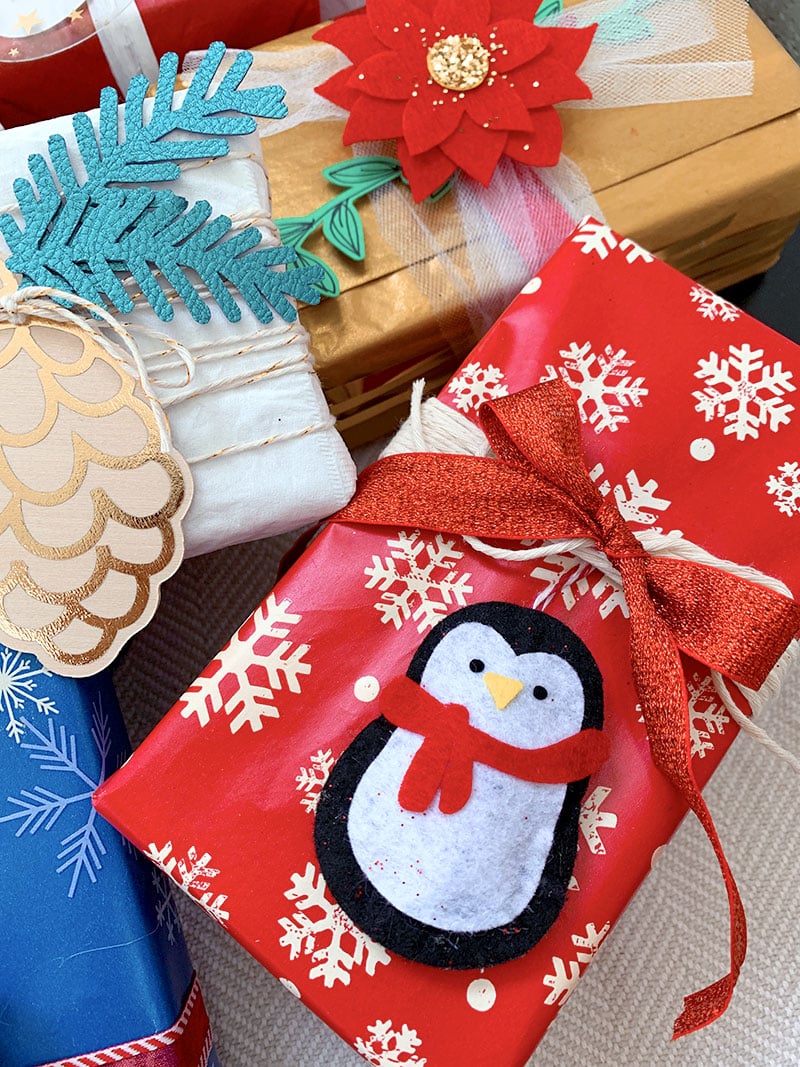 Make accessories for your holiday packages with your Cricut Maker