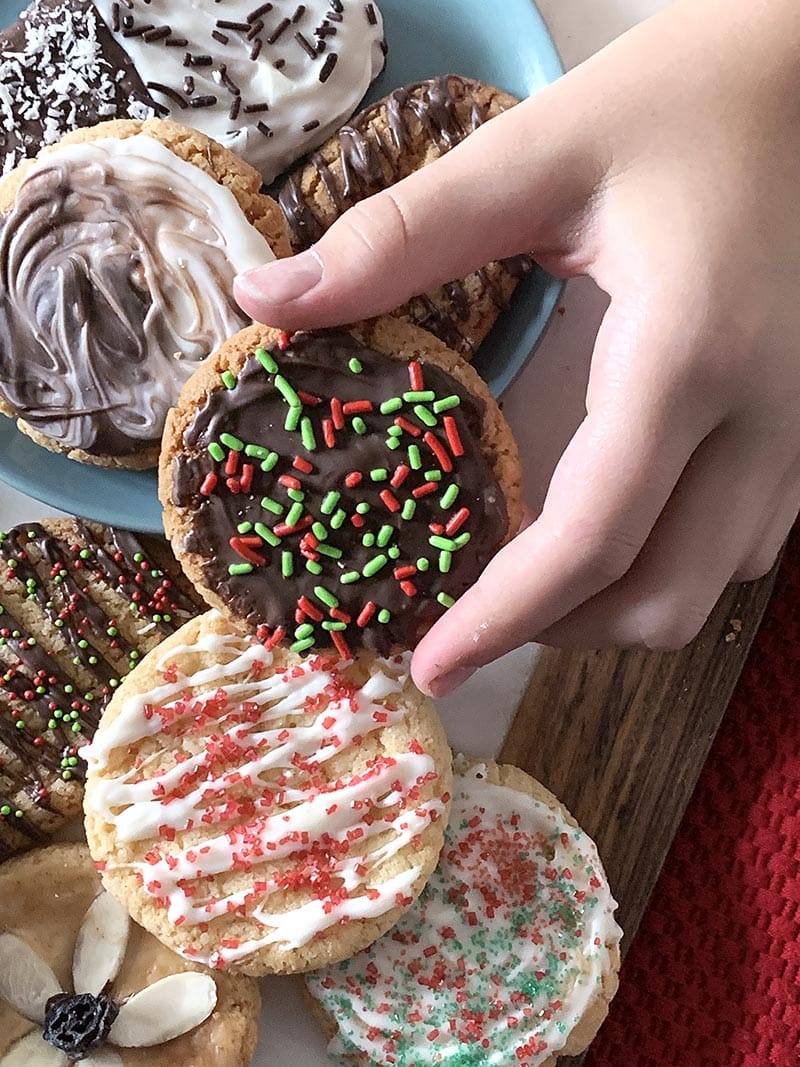 When there's cookies, someone is always going to try to sneak a taste