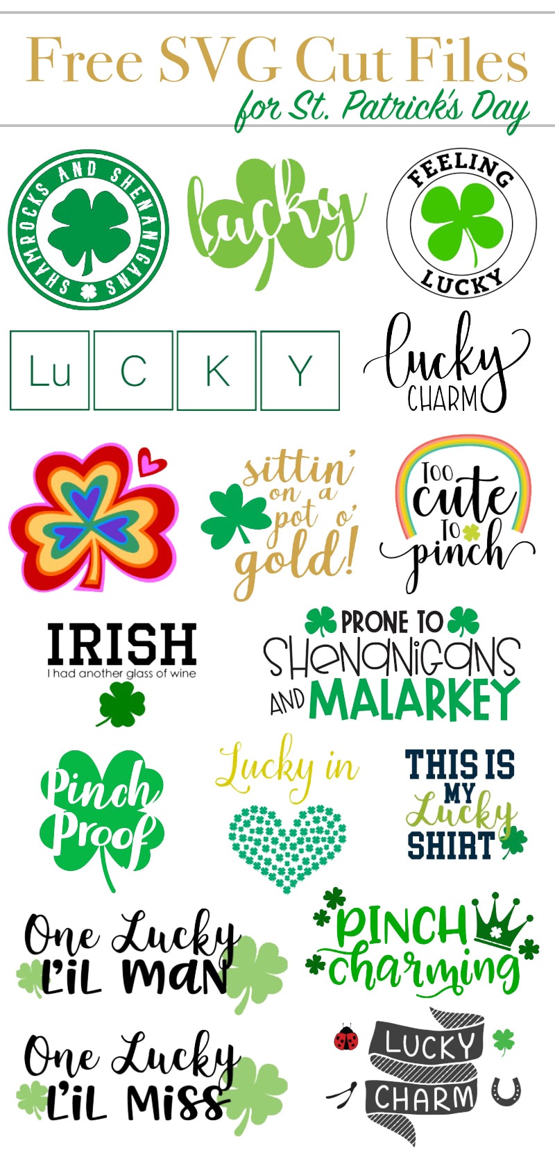 St. Patrick's Day SVG Cut Files