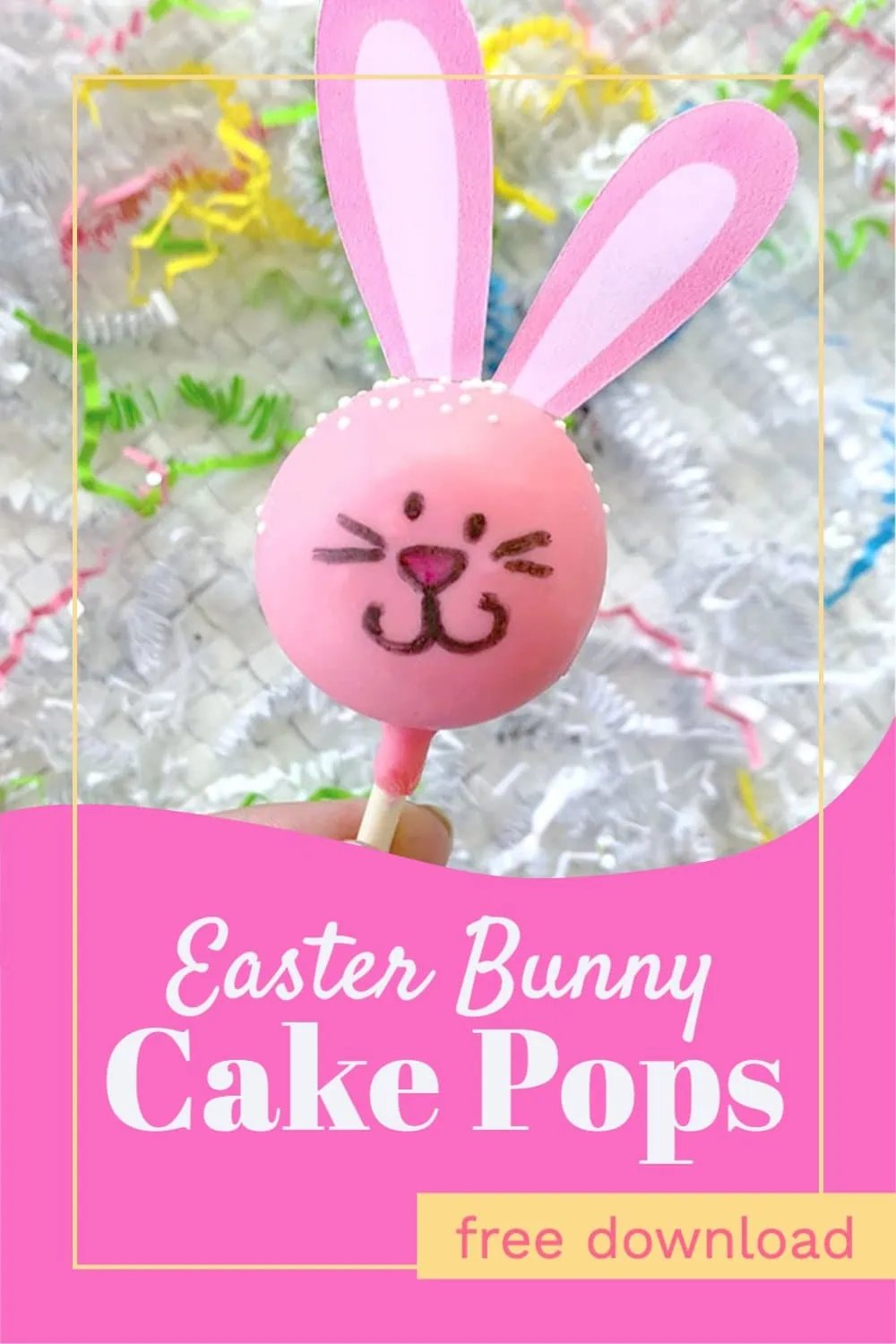 Cute Easter Bunny Cake Pops. Learn how to make your own cute Easter Bunny cake pops with this free tutorial and SVG cut file set. 