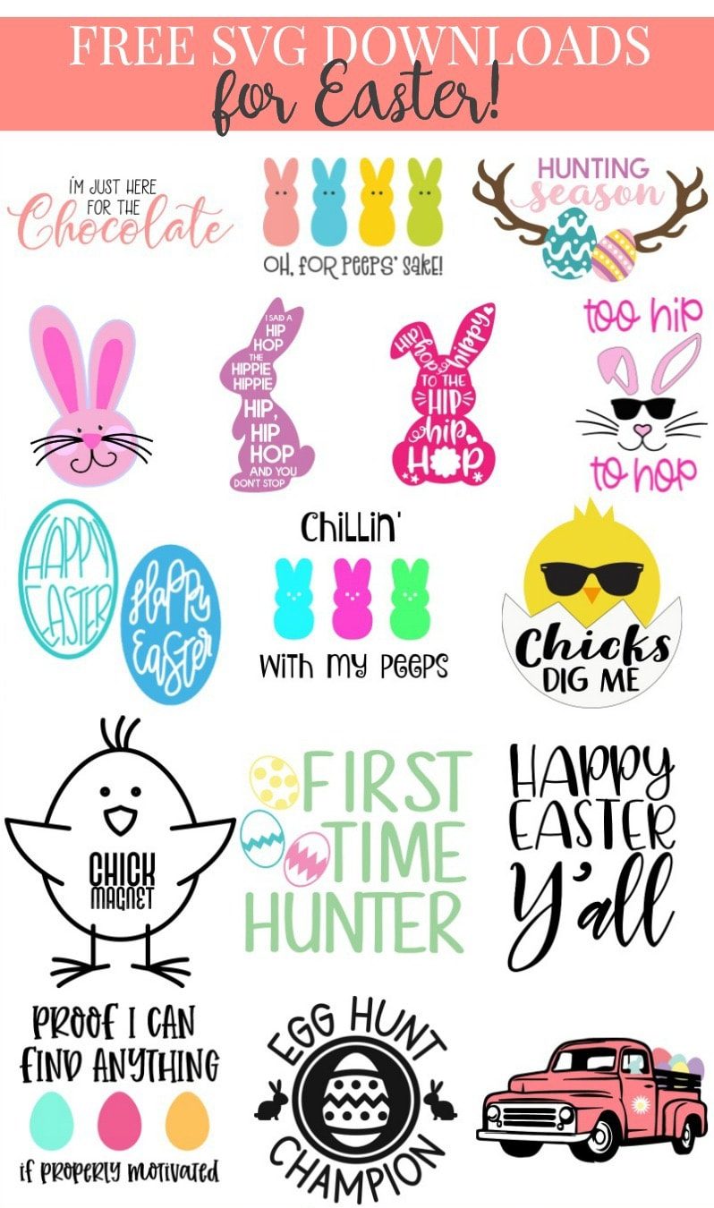 Easter SVG files for Cricut crafting