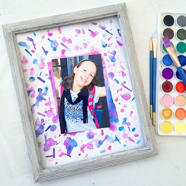 DIY Splatter Paint Picture Mat