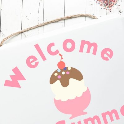 Welcome to Summer Sign designed by Jessica Roe - Everyday Party Magazine