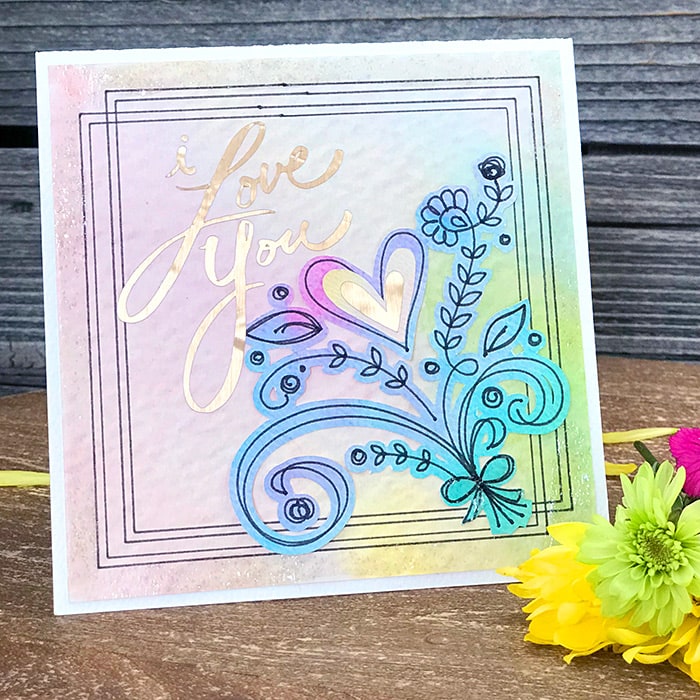 Gold Foil Card for Mother's Day