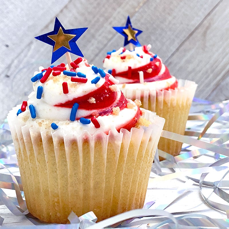 Make mini stars to decorate cupcakes too