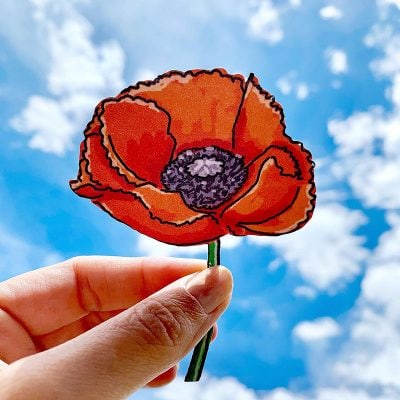 Poppy art designed by Jen Goode