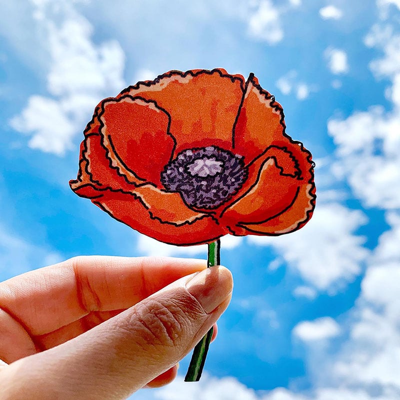 Make Red Poppies For Memorial Day 100 Directions