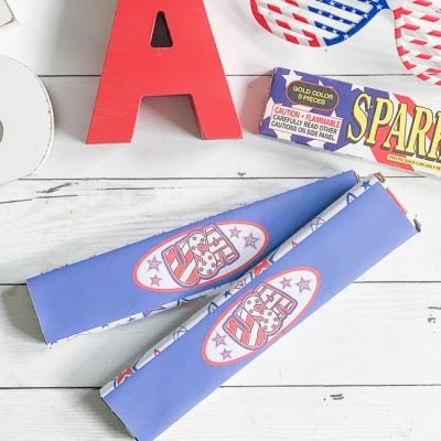 DIY July 4th sparkler wrappers with Cricut - designed by Jessica Roe - Everyday Party Magazine