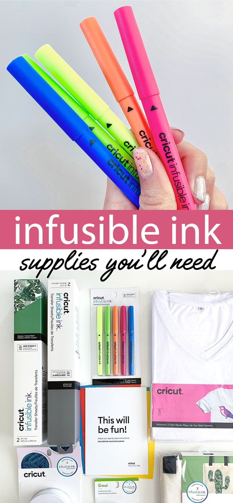 Supplies you need to create with Infusible Ink