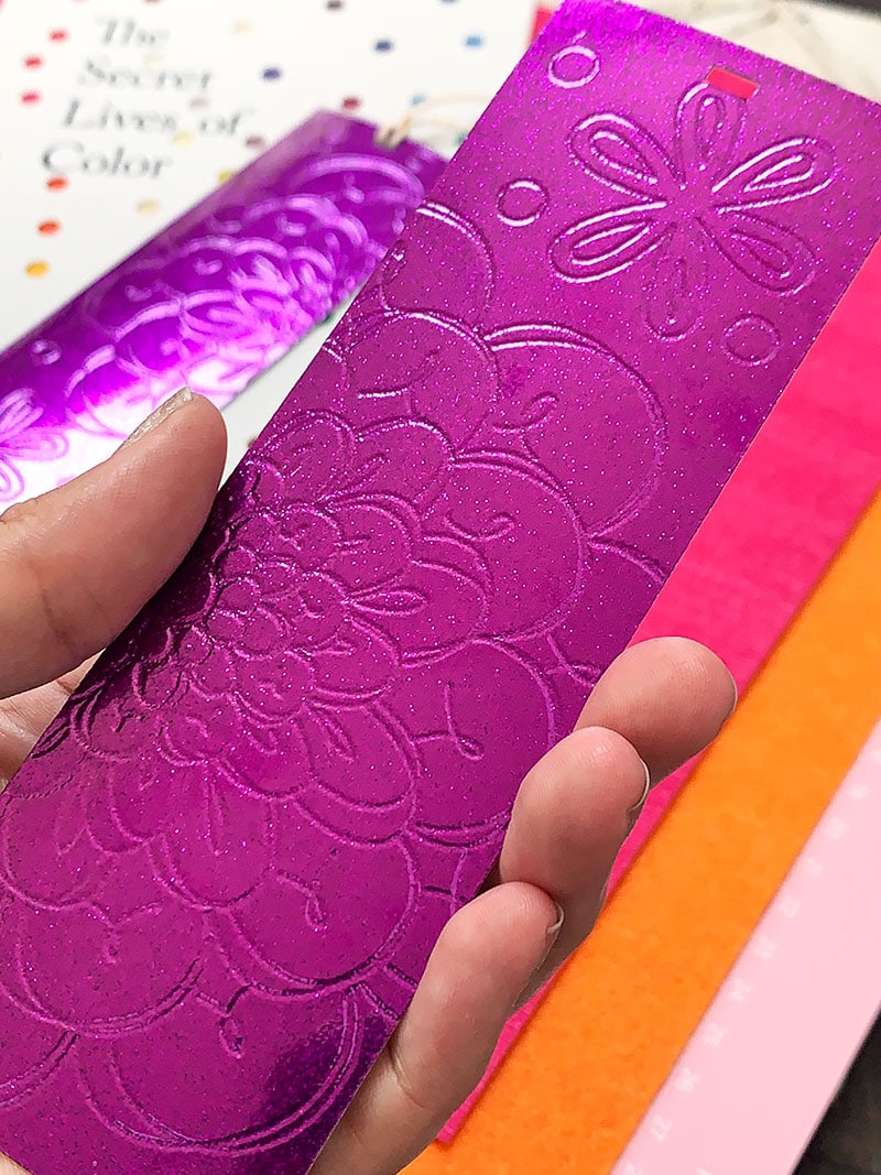 Quick Bookmark Art with Cricut Debossing Blade 100 Directions