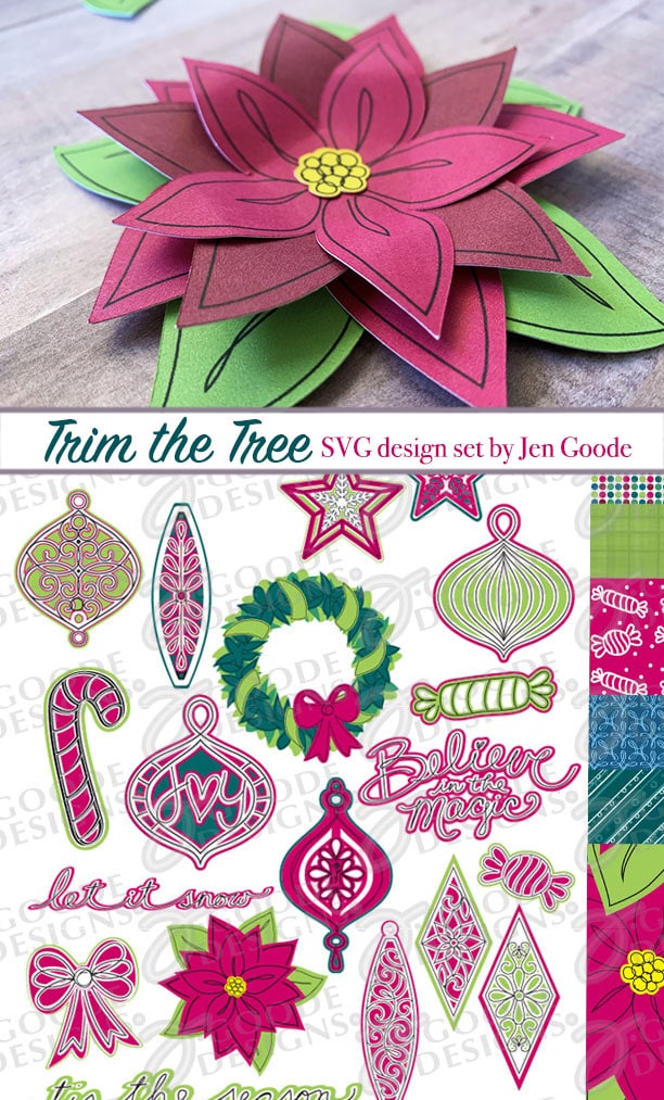Trim the Tree - an SVG design set by Jen Goode